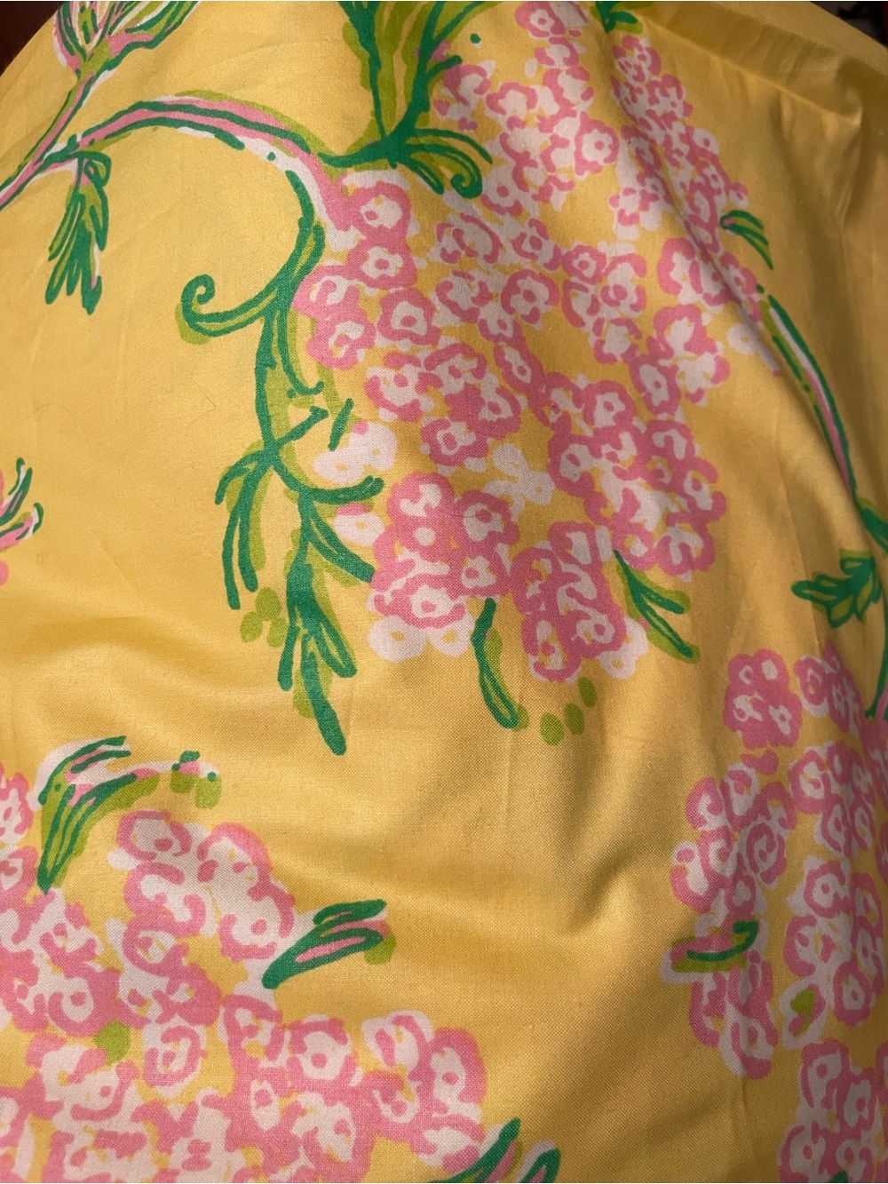 LEE JOFA for Lilly Pulitzer Racy Lacey Yellow fabric upholstery 8 yards uncut